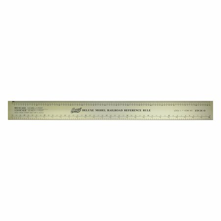 EXCEL BLADES Deluxe Scale Model Reference 12" Ruler, 1/64 mm N HO O & G Gauges 12pk 55778